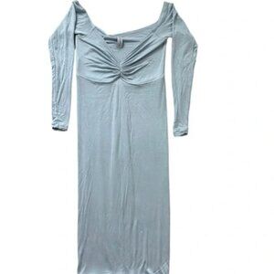 SEXY MAMA MATERNITY | off the shoulder long sleeve dress